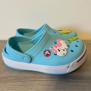 Crocs - Cute Blue Crocs WITH Jibbitz size J 1